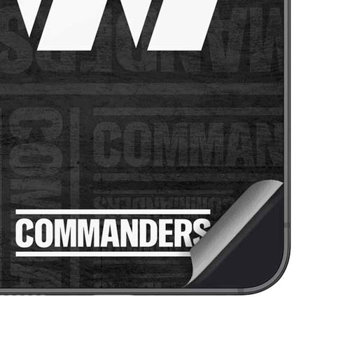 NFL Washington Commanders Black and White Galaxy S23 Skin
