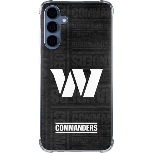 NFL Washington Commanders Black and White Galaxy S24 Clear Case