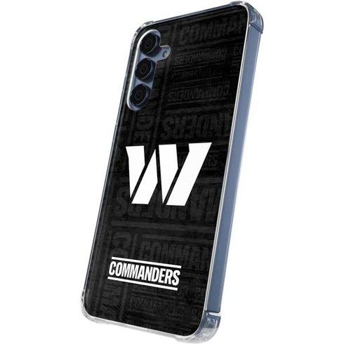 NFL Washington Commanders Black and White Galaxy S24 Clear Case