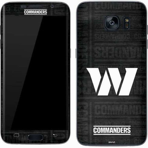 NFL Washington Commanders Black and White Galaxy S7 Skin