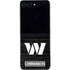 NFL Washington Commanders Black and White Galaxy Z Flip5 5G Skin