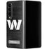 NFL Washington Commanders Black and White Galaxy Z Fold4 5G Skin