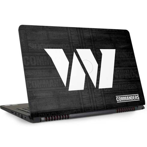 NFL Washington Commanders Black and White Dell Inspiron Skin
