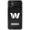 NFL Washington Commanders Black and White iPhone 11 Clear Case