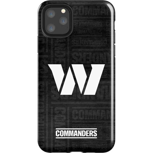 NFL Washington Commanders Black and White iPhone 11 Pro Max Impact Case