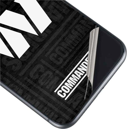 NFL Washington Commanders Black and White iPhone 11 Skin