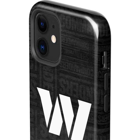 NFL Washington Commanders Black and White iPhone 12 Impact Case