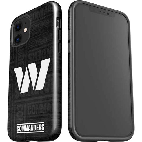 NFL Washington Commanders Black and White iPhone 12 Impact Case