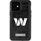 NFL Washington Commanders Black and White iPhone 12 Mini Waterproof Case