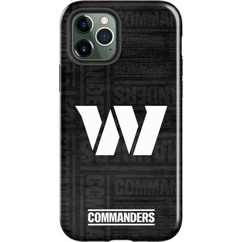NFL Washington Commanders Black and White iPhone 12 Pro Impact Case