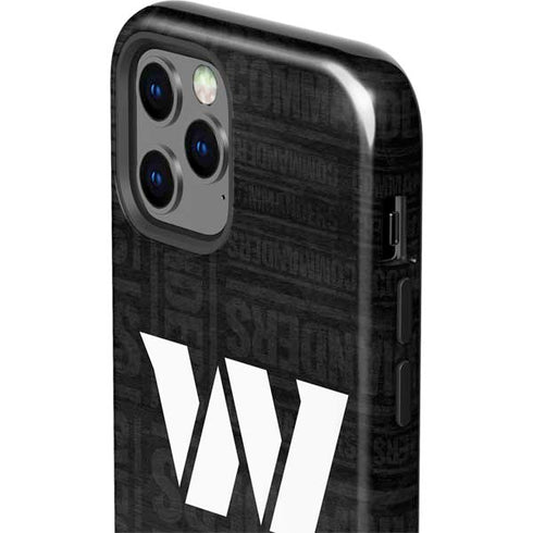 NFL Washington Commanders Black and White iPhone 12 Pro Impact Case