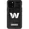NFL Washington Commanders Black and White iPhone 12 Pro Max Waterproof Case