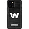 NFL Washington Commanders Black and White iPhone 12 Pro Waterproof Case