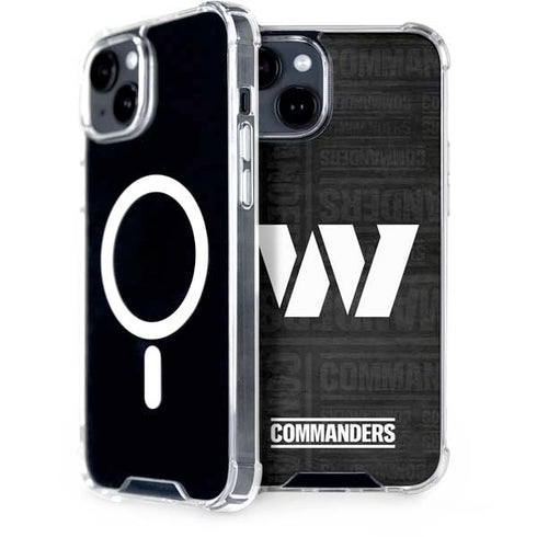 NFL Washington Commanders Black and White iPhone 13 MagSafe Case
