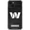 NFL Washington Commanders Black and White iPhone 13 Mini Clear Case