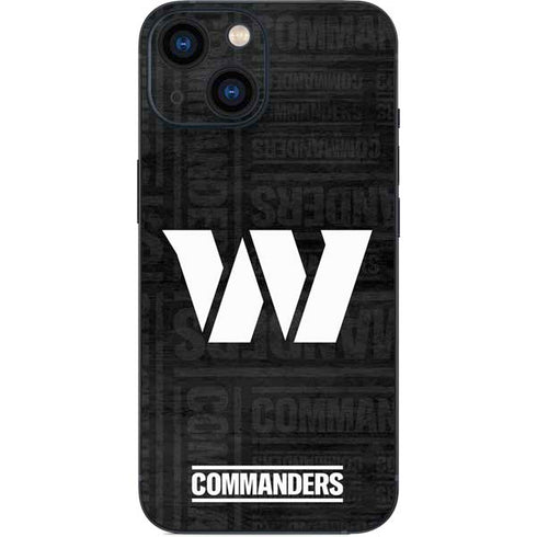 NFL Washington Commanders Black and White iPhone 13 Mini Skin