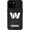 NFL Washington Commanders Black and White iPhone 13 Mini Waterproof Case