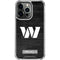 NFL Washington Commanders Black and White iPhone 13 Pro Clear Case