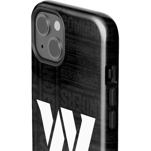 NFL Washington Commanders Black and White iPhone 15 Plus Impact Case