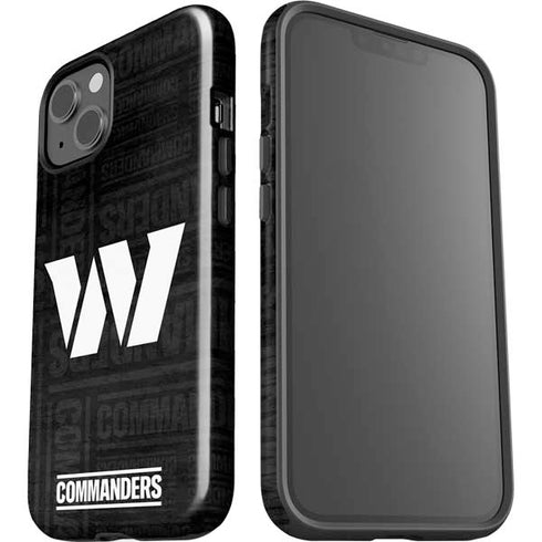 NFL Washington Commanders Black and White iPhone 15 Plus Impact Case