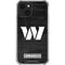 NFL Washington Commanders Black and White iPhone 14 Plus Clear Case