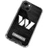 NFL Washington Commanders Black and White iPhone 14 Plus Clear Case