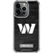 NFL Washington Commanders Black and White iPhone 15 Pro Clear Case