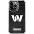 NFL Washington Commanders Black and White iPhone 14 Pro Clear Case