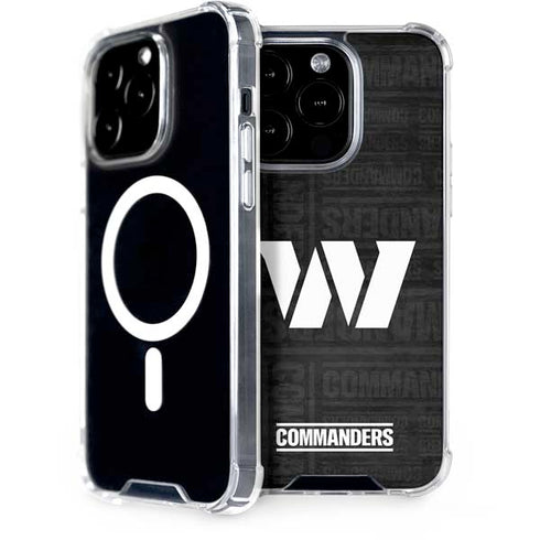 NFL Washington Commanders Black and White iPhone 14 Pro MagSafe Case