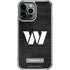NFL Washington Commanders Black and White iPhone 15 Pro Max Clear Case