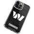NFL Washington Commanders Black and White iPhone 15 Pro Max Clear Case