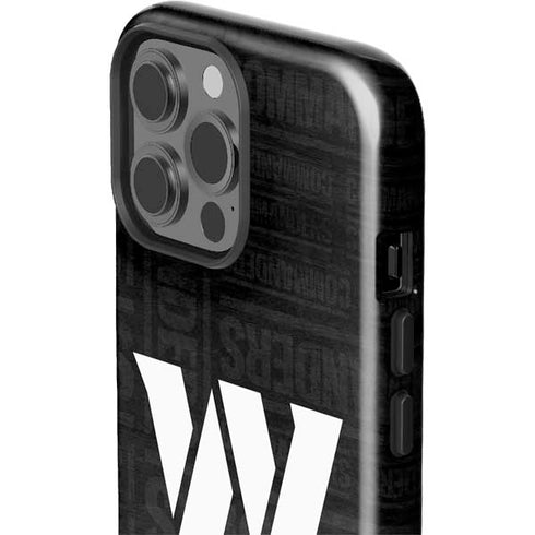 NFL Washington Commanders Black and White iPhone 15 Pro Max Impact Case