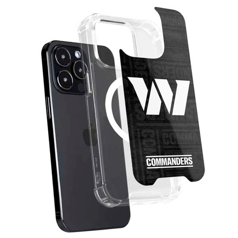 NFL Washington Commanders Black and White iPhone 15 Pro Max MagSafe Case