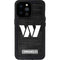 NFL Washington Commanders Black and White iPhone 14 Pro Max Waterproof Case