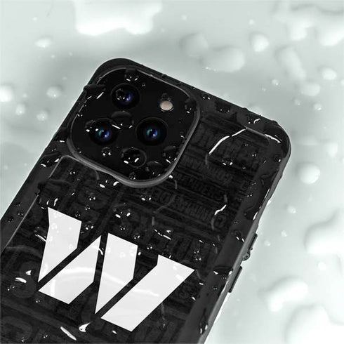 NFL Washington Commanders Black and White iPhone 14 Pro Max Waterproof Case