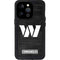 NFL Washington Commanders Black and White iPhone 14 Pro Waterproof Case