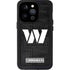 NFL Washington Commanders Black and White iPhone 14 Pro Waterproof Case