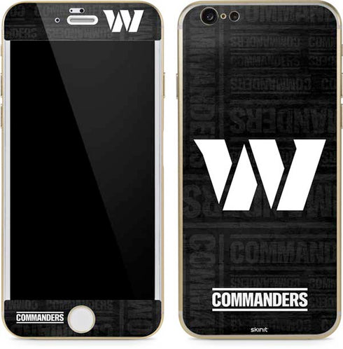 NFL Washington Commanders Black and White iPhone 6/6s Skin