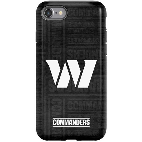 NFL Washington Commanders Black and White iPhone SE (2nd & 3rd Gen) Pro Case