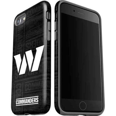 NFL Washington Commanders Black and White iPhone SE (2nd & 3rd Gen) Pro Case