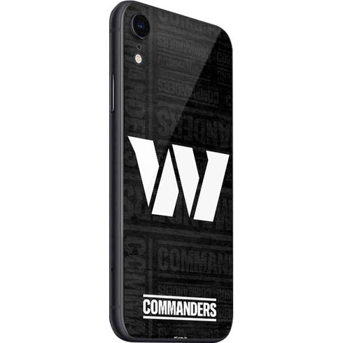NFL Washington Commanders Black and White iPhone SE (2nd & 3rd Gen) Skin