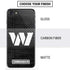 NFL Washington Commanders Black and White iPhone SE (2nd & 3rd Gen) Skin