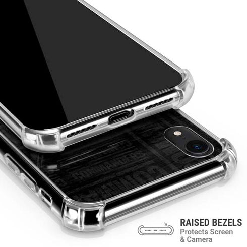 NFL Washington Commanders Black and White iPhone XR Clear Case