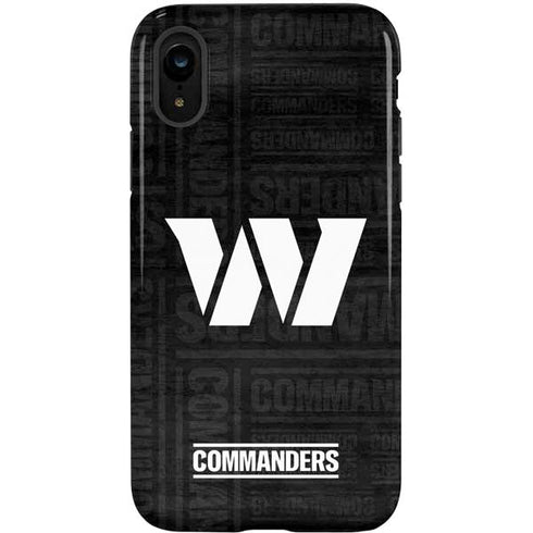 NFL Washington Commanders Black and White iPhone XR Pro Case