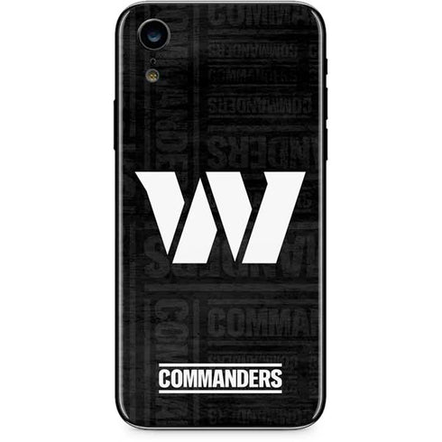 NFL Washington Commanders Black and White iPhone XR Skin