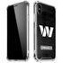 NFL Washington Commanders Black and White iPhone XS Max Clear Case