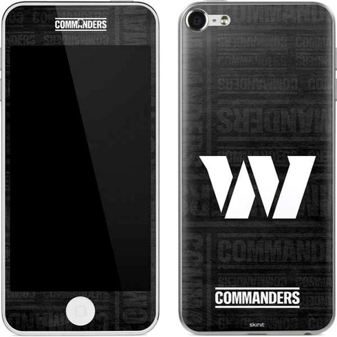 NFL Washington Commanders Black and White Apple iPod Skin
