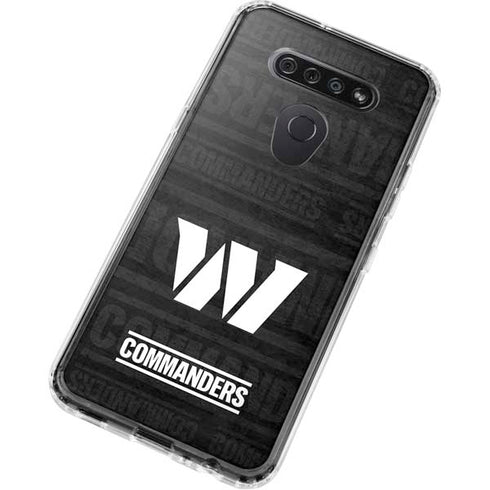NFL Washington Commanders Black and White LG K51/Q51 Clear Case