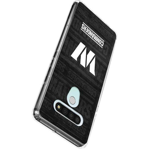 NFL Washington Commanders Black and White LG Stylo 6 Clear Case