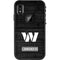 NFL Washington Commanders Black and White LifeProof Fre iPhone Skin